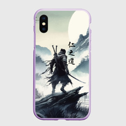 Чехол для iPhone XS Max матовый Воин самурай - призрак Цусимы