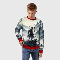 Детский свитшот 3D Воин самурай - призрак Цусимы - фото 2