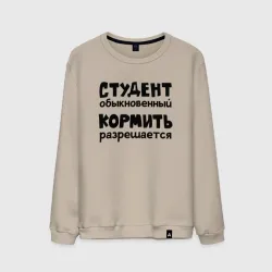 Мужской свитшот хлопок Голодный студент