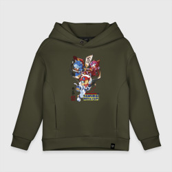 Детское худи Oversize хлопок Samurai pizza cats
