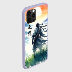 Чехол для iPhone 12 Pro Ghost of Tsushima - samurai on the background of the rising sun - фото 2