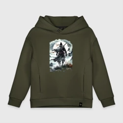 Детское худи Oversize хлопок Призрак Цусимы - Японский самурай