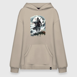 Худи SuperOversize хлопок Призрак Цусимы - Японский самурай