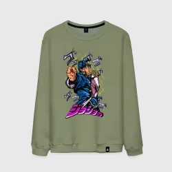 Мужской свитшот хлопок JoJo Bizarre Adventure ДжоДжо главный герой