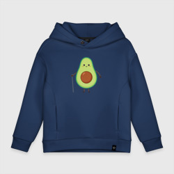 Детское худи Oversize хлопок Авокадо с тростью