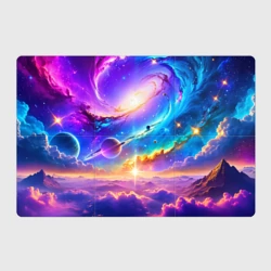 Магнитный плакат 3Х2 Космос в неоновых тонах