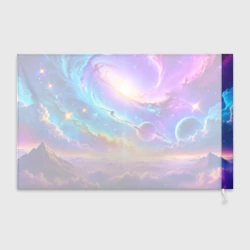 Флаг 3D Космос в неоновых тонах - фото 2