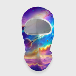 Балаклава 3D Космос в неоновых тонах