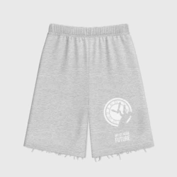 Женские шорты oversize футер хлопок Back to the future clocks