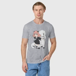 Мужская футболка хлопок Семья шпиона - Anya Bond и собака - фото 2