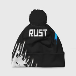 Шапка 3D c помпоном Rust краски текстура штрихи