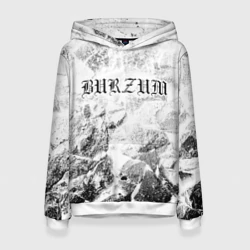 Женская толстовка 3D Burzum white graphite