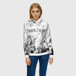 Женская толстовка 3D Burzum white graphite - фото 2