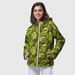 Женская ветровка 3D Шрек - паттерн - фото 2