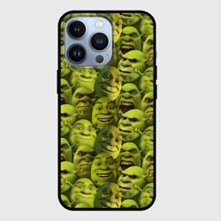 Чехол для iPhone 13 Pro Шрек - паттерн