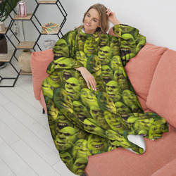 Плед с рукавами Шрек - паттерн - фото 2