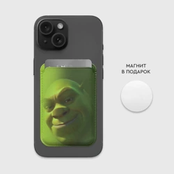 Картхолдер Magsafe магнитный Лицо Шрека крупно ухмылка - фото 2