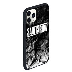 Чехол для iPhone 11 Pro Max матовый Saints Row black graphite - фото 2