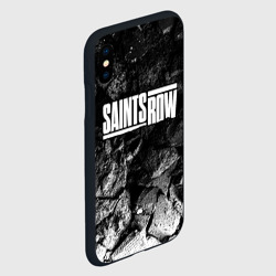 Чехол для iPhone XS Max матовый Saints Row black graphite - фото 2