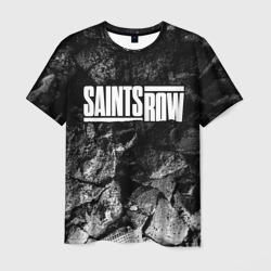 Мужская футболка 3D Saints Row black graphite