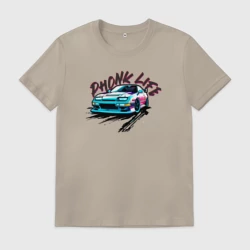 Мужская футболка хлопок Phonk life чёрный