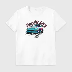 Мужская футболка хлопок Phonk life чёрный