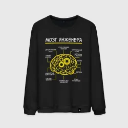 Мужской свитшот хлопок Мозг инженера