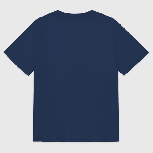 Женская футболка хлопок Oversize с принтом Мозг инженера, вид сзади #1