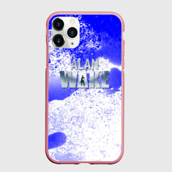 Чехол для iPhone 11 Pro Max матовый Alan wake всплеск красок