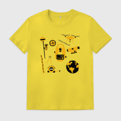 Мужская футболка хлопок Геодезист атрибуты