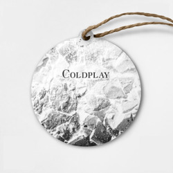 Деревянная игрушка круг Coldplay white graphite