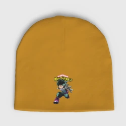 Женская шапка демисезонная Моя геройская академия  Мидория