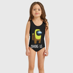 Детский купальник 3D Among us жёлтый