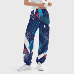 Женские джоггеры оверсайз 3D Абстрактный фон с пятнистым узором - фото 2