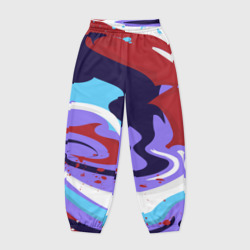 Женские джоггеры оверсайз 3D Клякса абстракция