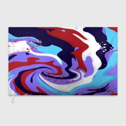 Флаг 3D Клякса абстракция