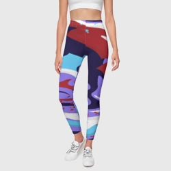 Леггинсы 3D Клякса абстракция - фото 2