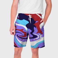 Мужские шорты 3D Клякса абстракция
