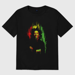 Мужская футболка хлопок Oversize Bob Marley vibe