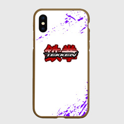 Чехол для iPhone XS Max матовый Tekken colors splash