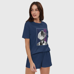 Женская пижама с шортиками хлопок Моя геройская академия Шото Тодороки - фото 2