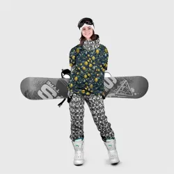 Накидка на куртку 3D Лимоны на ветках паттерн  - фото 2