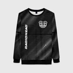 Женский свитшот 3D Radiohead metal rock lines