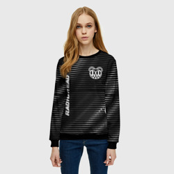 Женский свитшот 3D Radiohead metal rock lines - фото 2