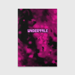 Обложка для паспорта матовая кожа Undertale pink game