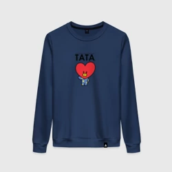 Женский свитшот хлопок BT21 Tata маскот