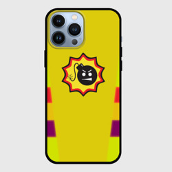 Чехол для iPhone 13 Pro Max Serious Sam logo - yellow geometry