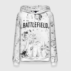 Женская толстовка 3D Battlefield dirty white craters