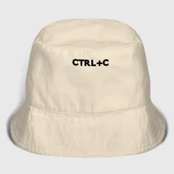 Женская панама хлопок Иностранная надпись cntrl + c