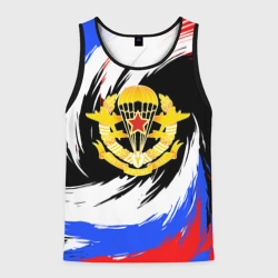 Мужская майка 3D ВДВ - цвета триколора